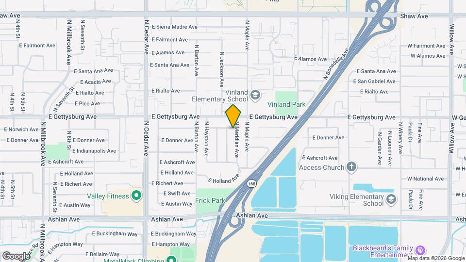 4545 N Meridian Ave Map and Location Details