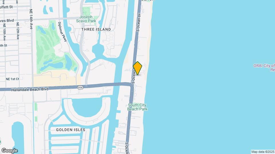 4011 S Ocean Dr Map and Location Details