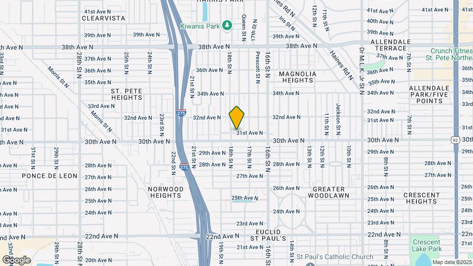 1742 31st Ave N Map and Location Details