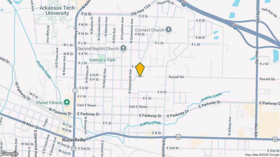 French Quarter Apartments Map and Location Details