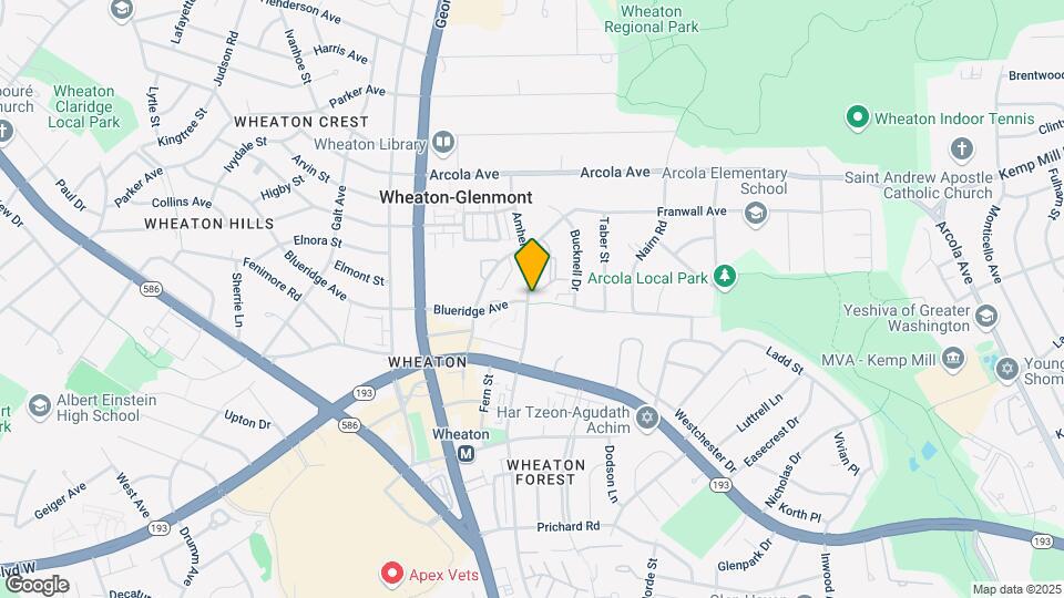 11509 Amherst Ave Map and Location Details