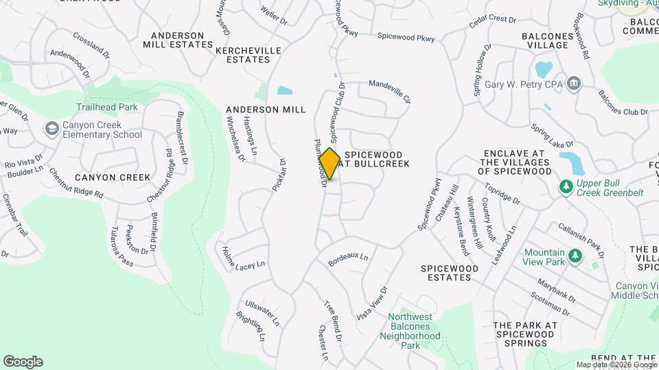 10703 Plumewood Dr Map and Location Details