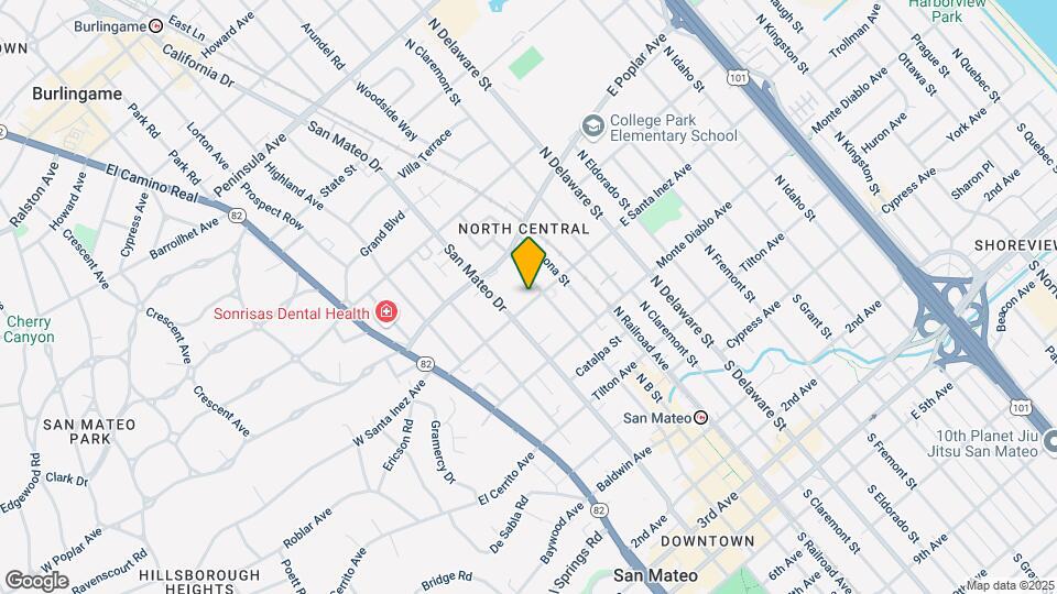 225 E Santa Inez Ave Map and Location Details