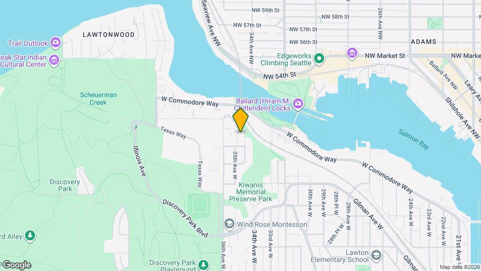 4621 34th Ave W Map and Location Details