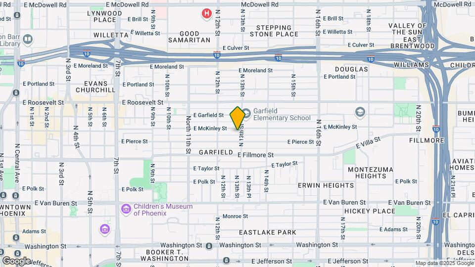 1241 E McKinley St Mapa y Detalles de la Ubicación