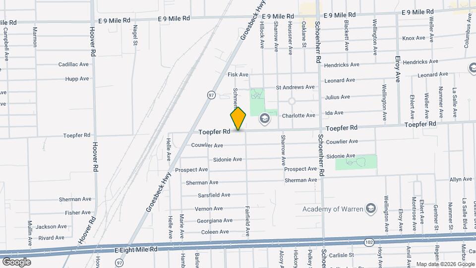 12832 Toepfer Rd Map and Location Details