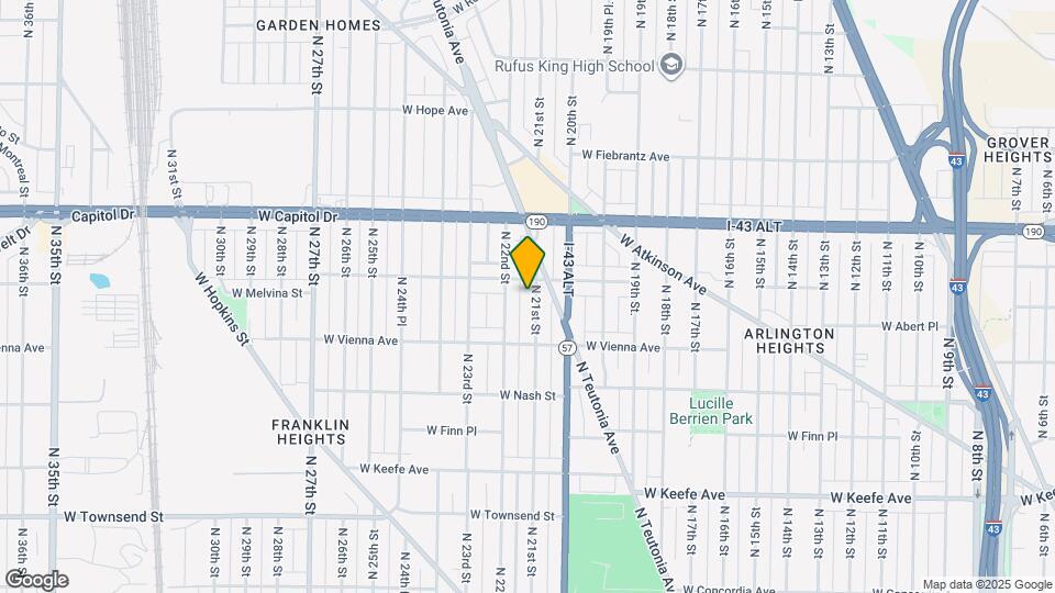 3859 N 21st St Map and Location Details