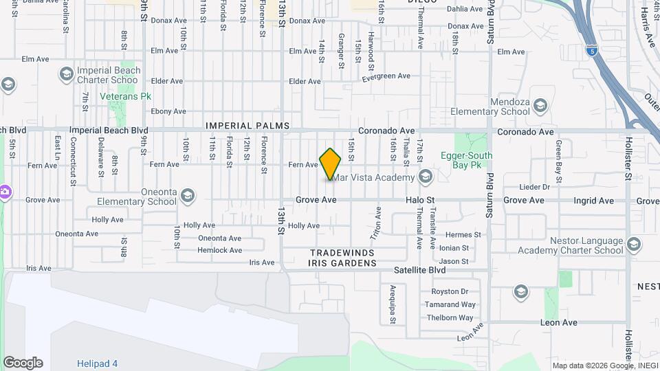 1260 Granger St Map and Location Details