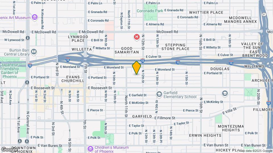 1134 E Portland St Map and Location Details