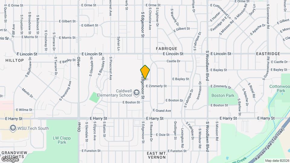 1040 S Edgemoor Ave Map and Location Details