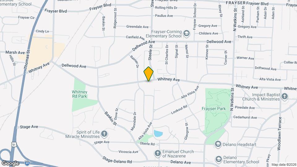 1441 Whitney Ave Map and Location Details