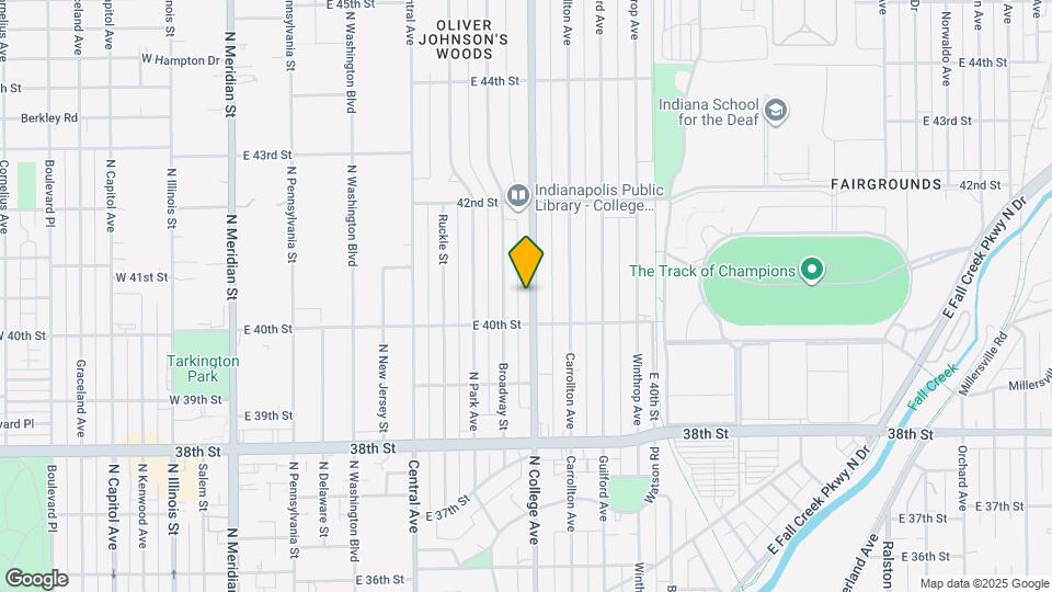 4040 N College Ave Map and Location Details