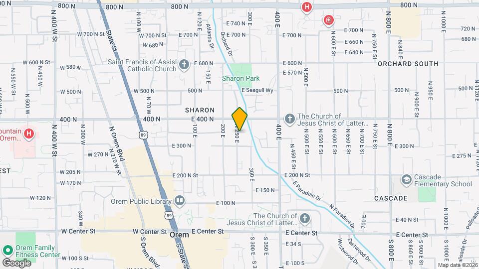 216 N 350 E St, Unit Unit 1 Map and Location Details