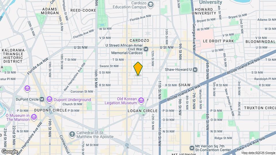 1329 Riggs St NW Map and Location Details