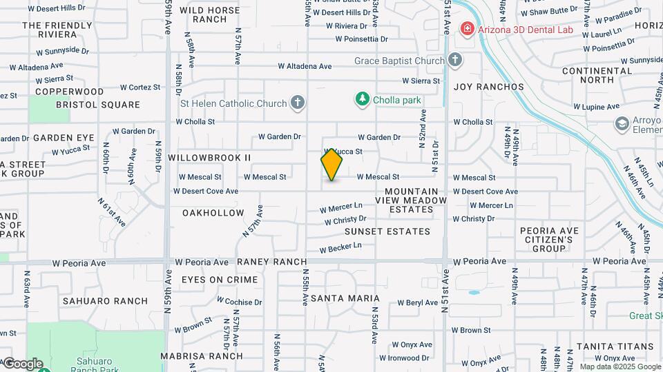 5420 W Desert Cove Ave Map and Location Details