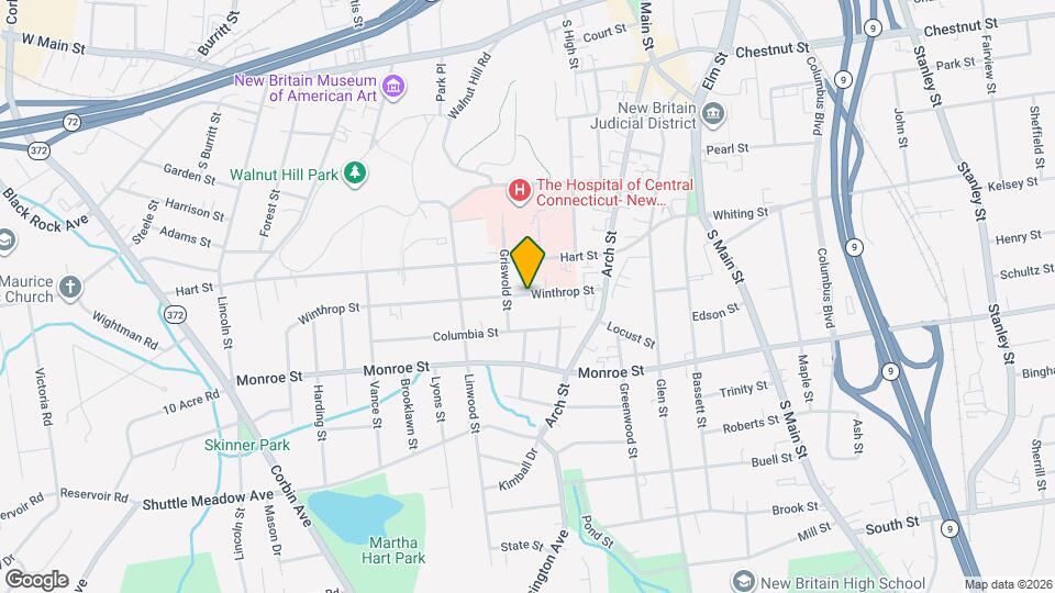 86 Winthrop St, Unit #2W Map and Location Details