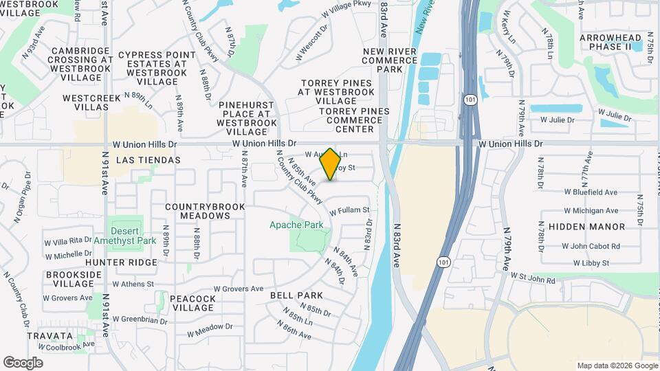 8413 W Bluefield Ave Map and Location Details