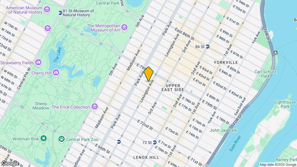 1100 Lexington Ave Mapa y Detalles de la Ubicación