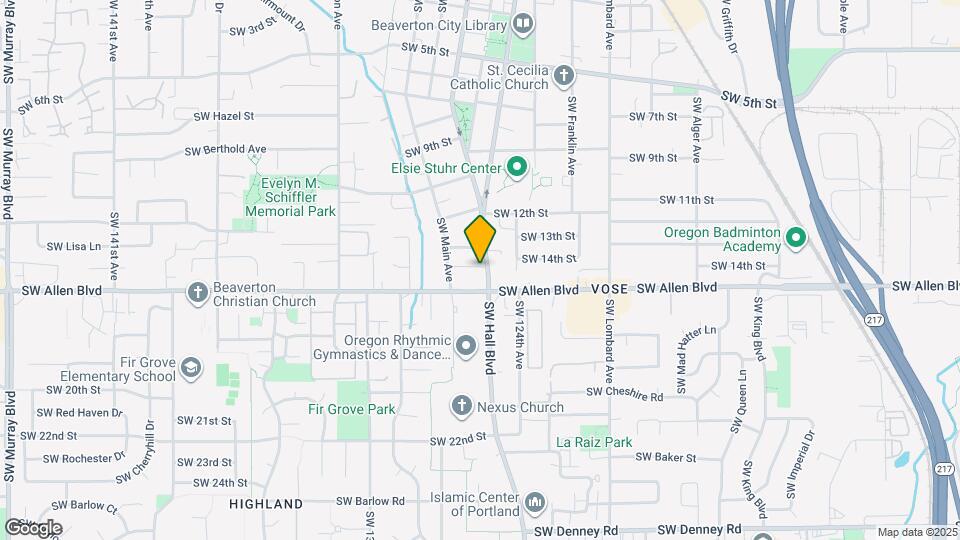 5925 SW Hall Blvd Map and Location Details