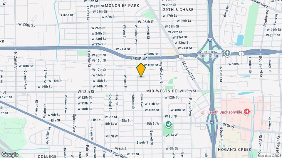 1451 W 15th St Map and Location Details