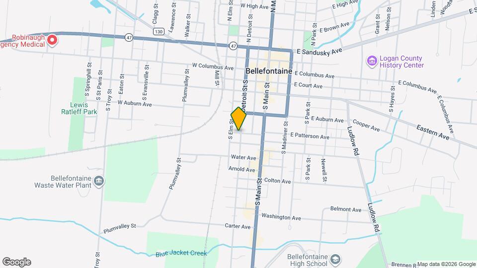 332 Detroit St S Map and Location Details