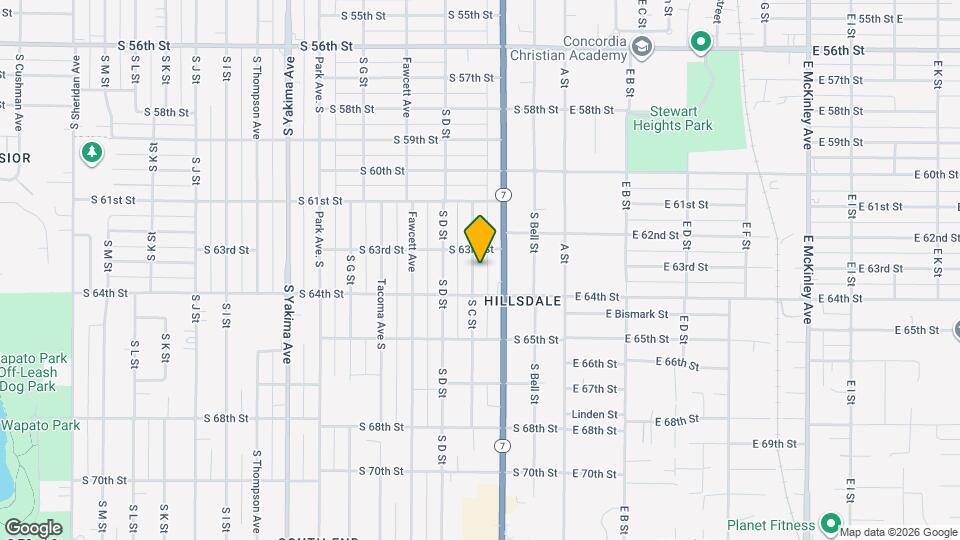 6315 S C St Map and Location Details