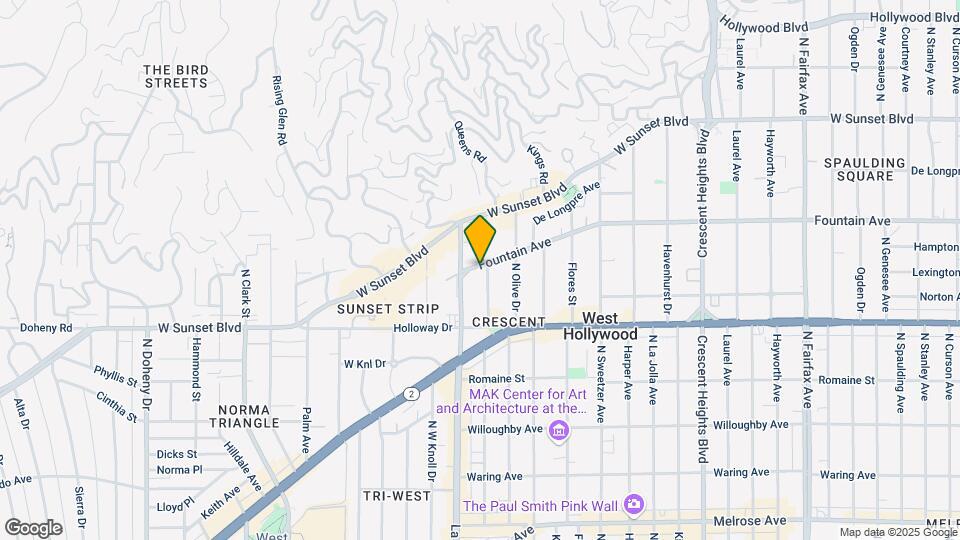 8474 Fountain Ave Mapa y Detalles de la Ubicación