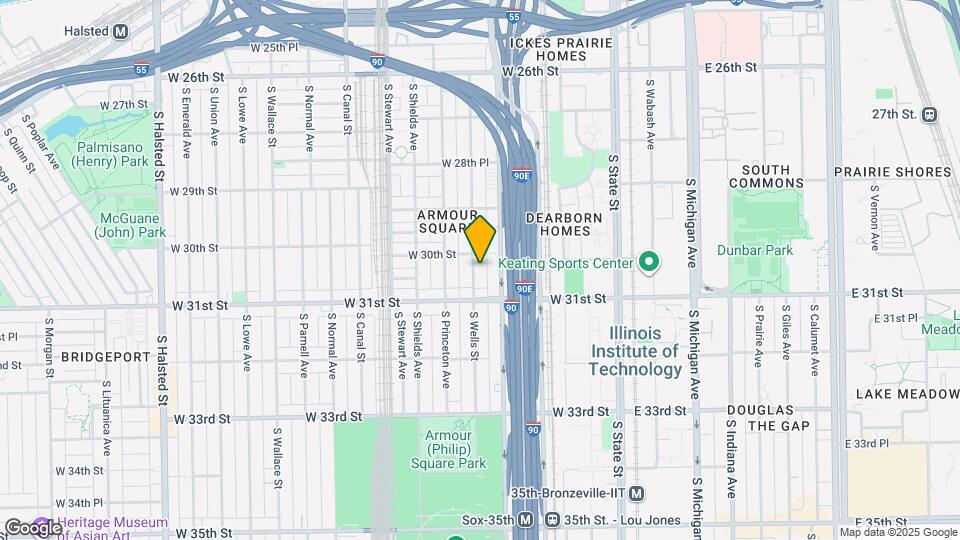 3013 S Wells St Map and Location Details