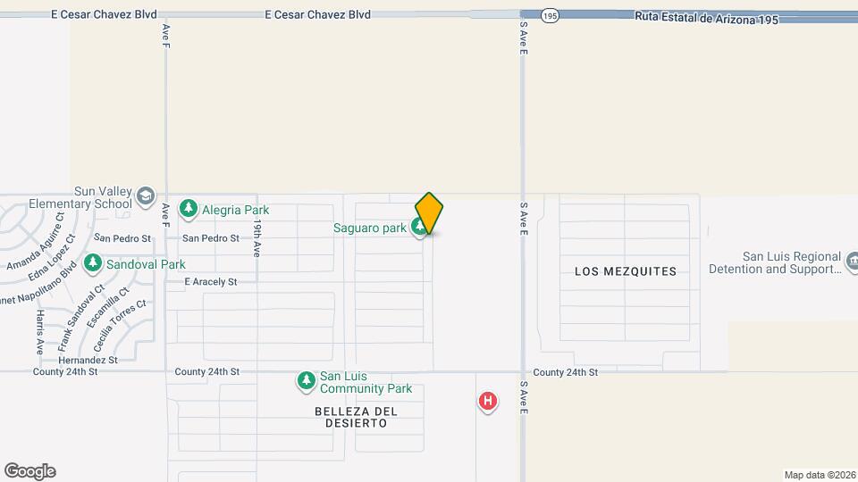 375 N Saguaro Ave Map and Location Details