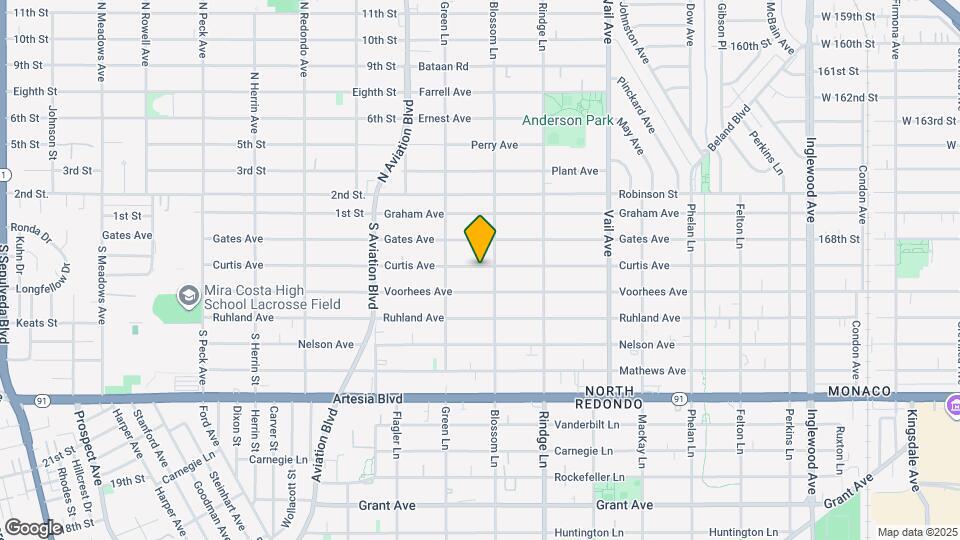 2016 Curtis Ave Map and Location Details