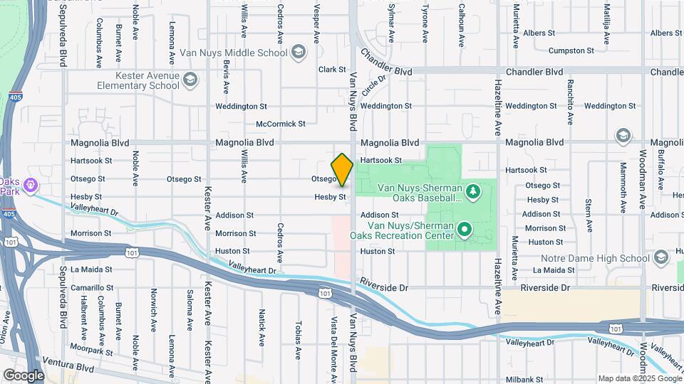 14517 Hesby St Mapa y Detalles de la Ubicación