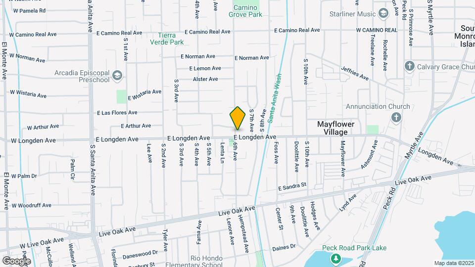 603 E Longden Ave Map and Location Details