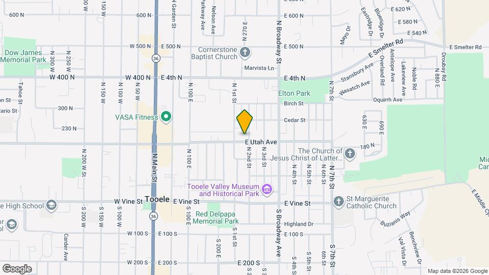 241 E Utah Ave Map and Location Details