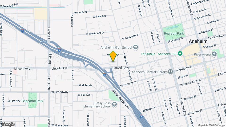 1214 W Diamond St Map and Location Details