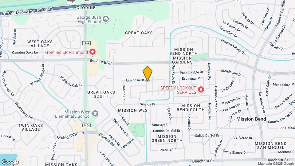 7215 Caracas Dr Map and Location Details