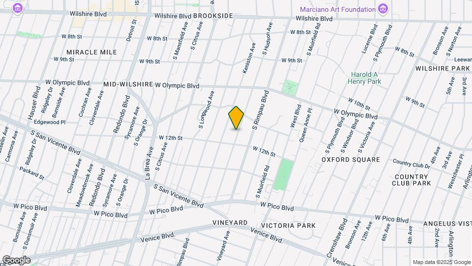 1151 S Hudson Ave Map and Location Details
