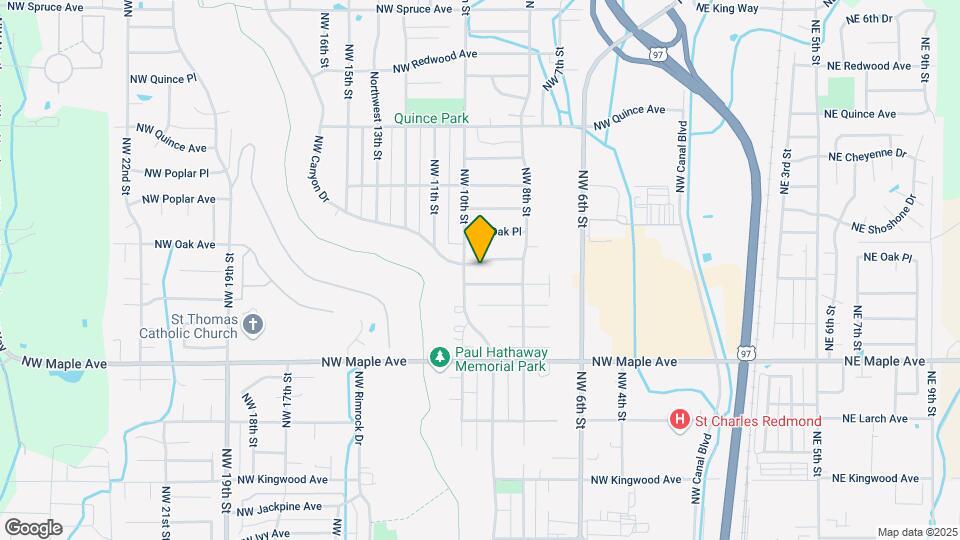 974 NW Oak Ave Map and Location Details