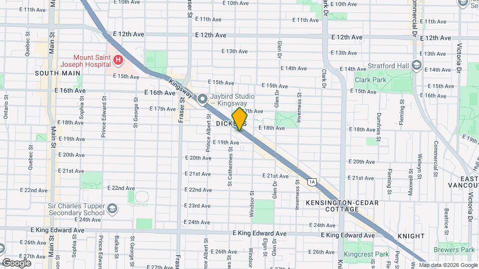 938 Kingsway Map and Location Details