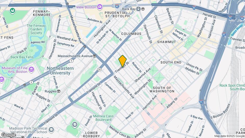 748 Tremont St, Unit 4 Map and Location Details