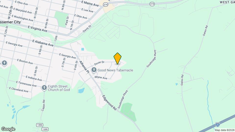 106 Hillcrest Dr Mapa y Detalles de la Ubicación