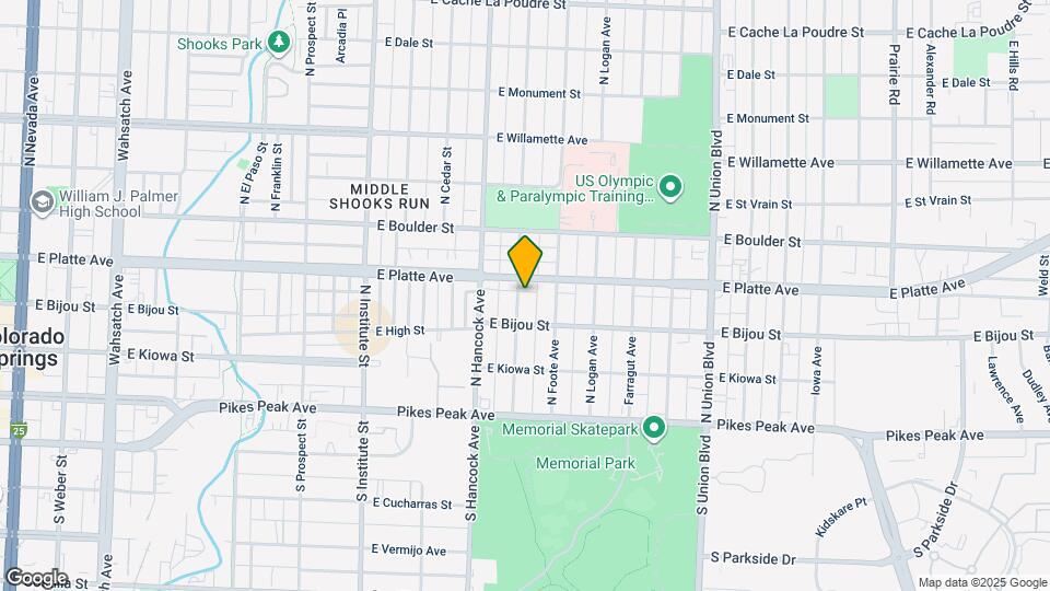 223 N Sheridan Ave Map and Location Details