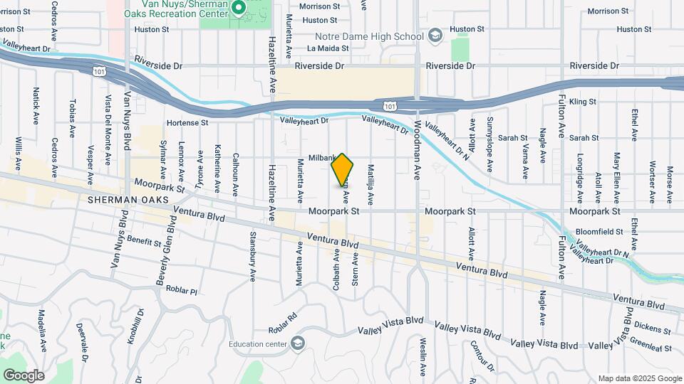 4431 Stern Ave Mapa y Detalles de la Ubicación