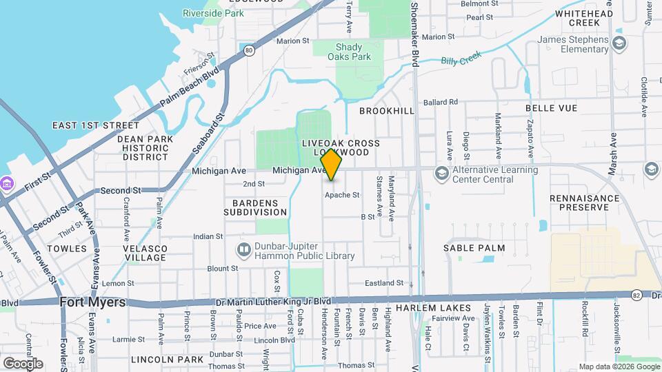 1644 Pawnee St Map and Location Details