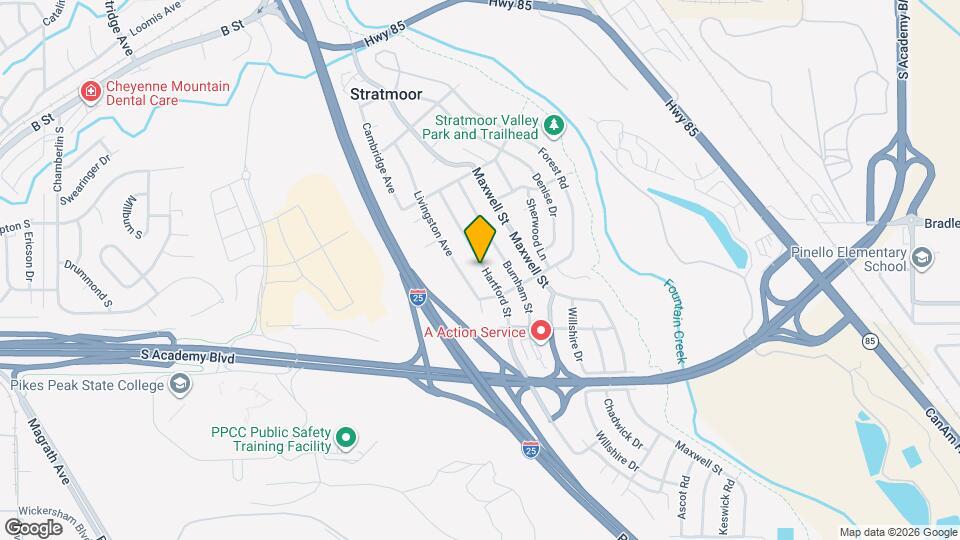 1234 Hartford St Map and Location Details