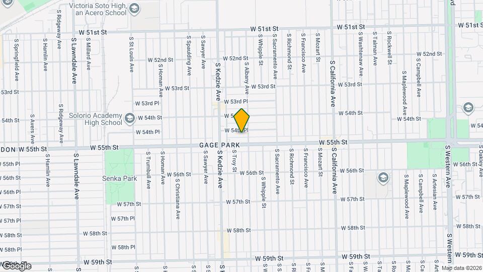 3115 W 54th Pl Map and Location Details
