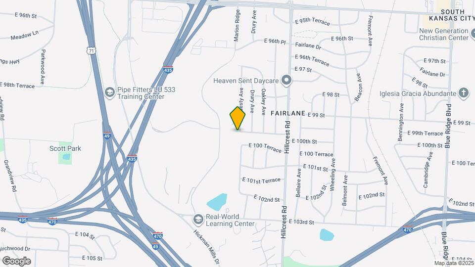 5327 E 100th St Map and Location Details