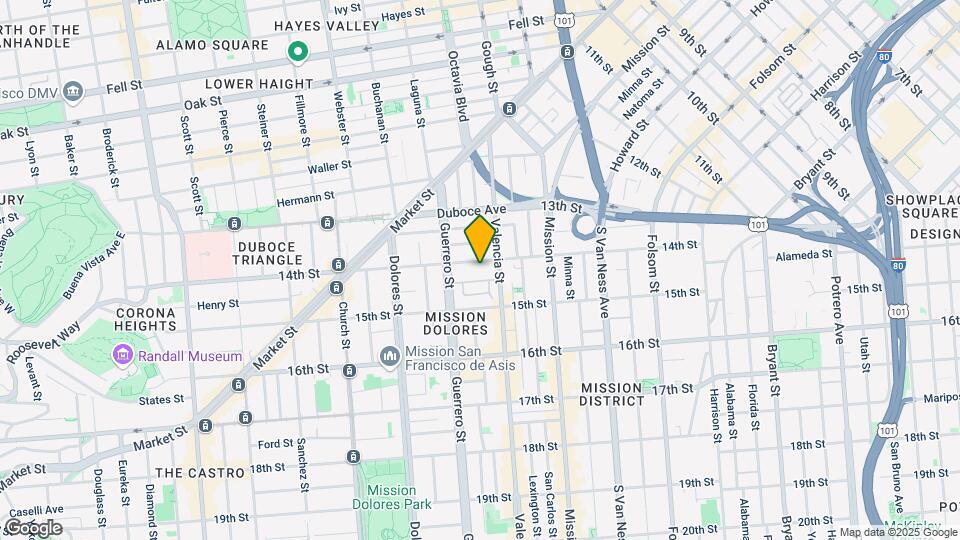 433 14th St, Unit 3-1 Map and Location Details