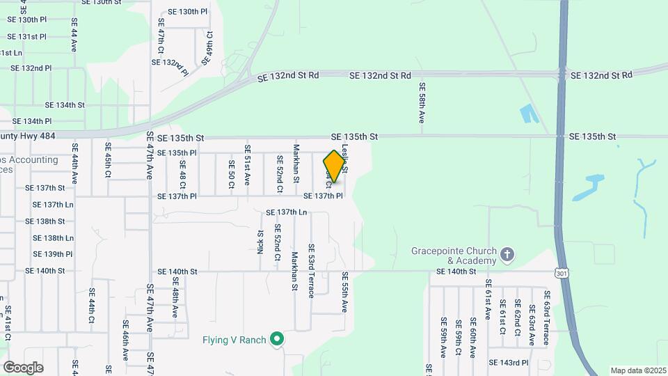13705 SE 54 Ct Map and Location Details