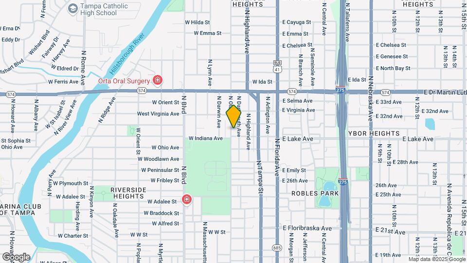 3705 N Ola Ave Map and Location Details