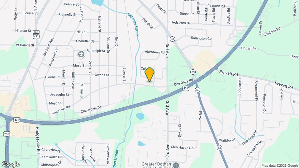 1447 Coe Dairy Rd Map and Location Details